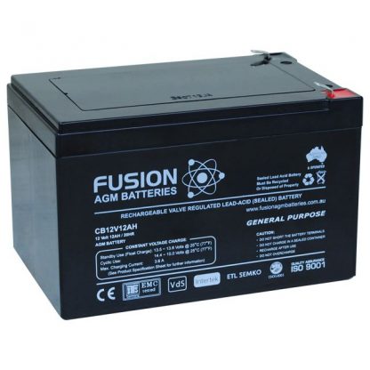 CB12V12AH Fusion AGM Battery