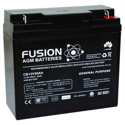 CB12V20AH Fusion AGM Battery