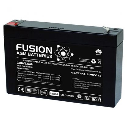 CB6V7.5AH Fusion AGM Battery