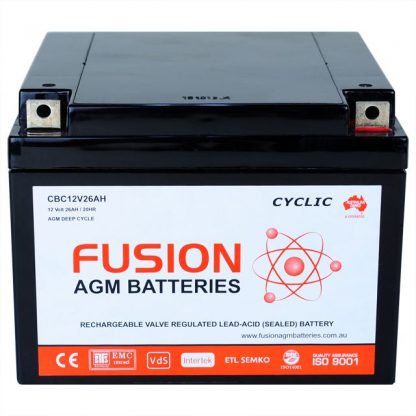 Fusion AGM Battery CBC12V26AH