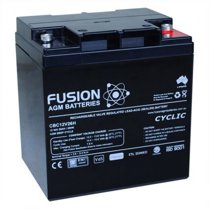 CBC12V28AH Fusion AGM Battery