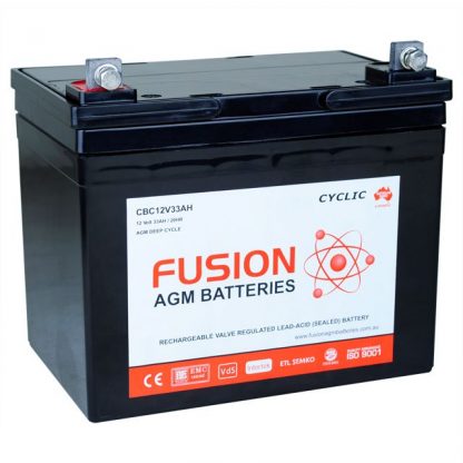 CBC12V33AH Fusion AGM Battery