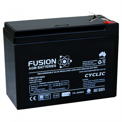 CBC12V10AH Fusion AGM Battery