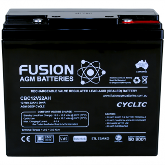 Fusion AGM Battery CBC12V22AH