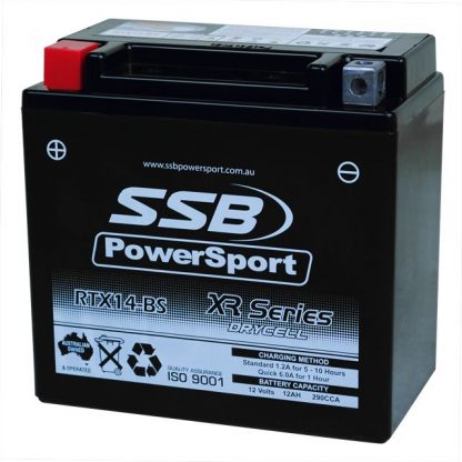 RTX14-BS SSB XR Series High Performance AGM Motorcycle Battery